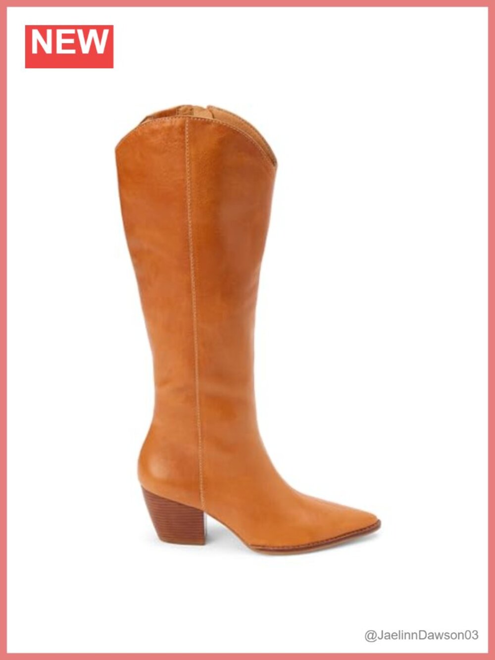 Matisse Women's Knee High Pull On Boots Leather Block Heel Pointed Toe